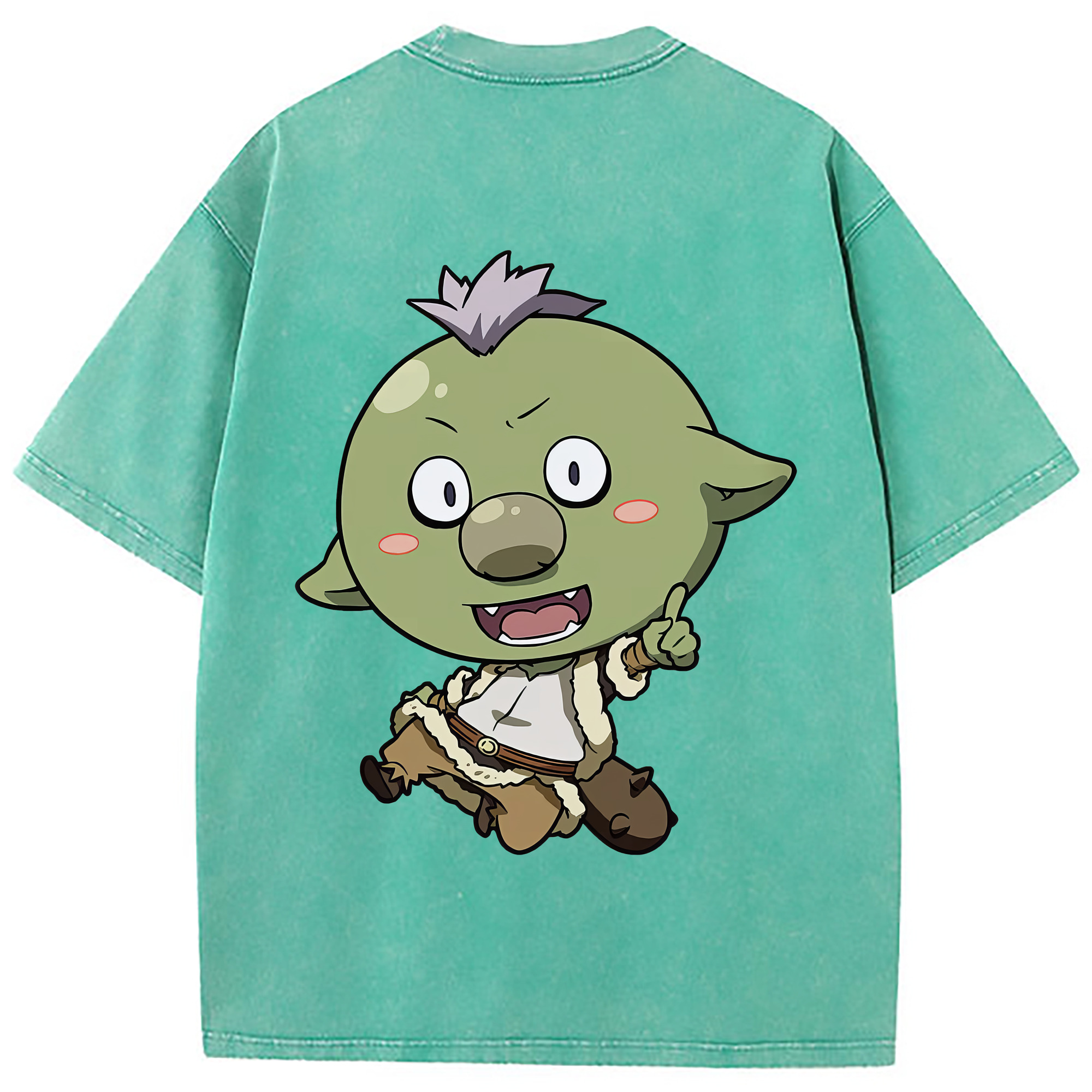 （画像用） 転スラ Regarding Reincarnated to Slime 綿100% ヴィンテージ風 半袖Tシャツ（背面プリント）